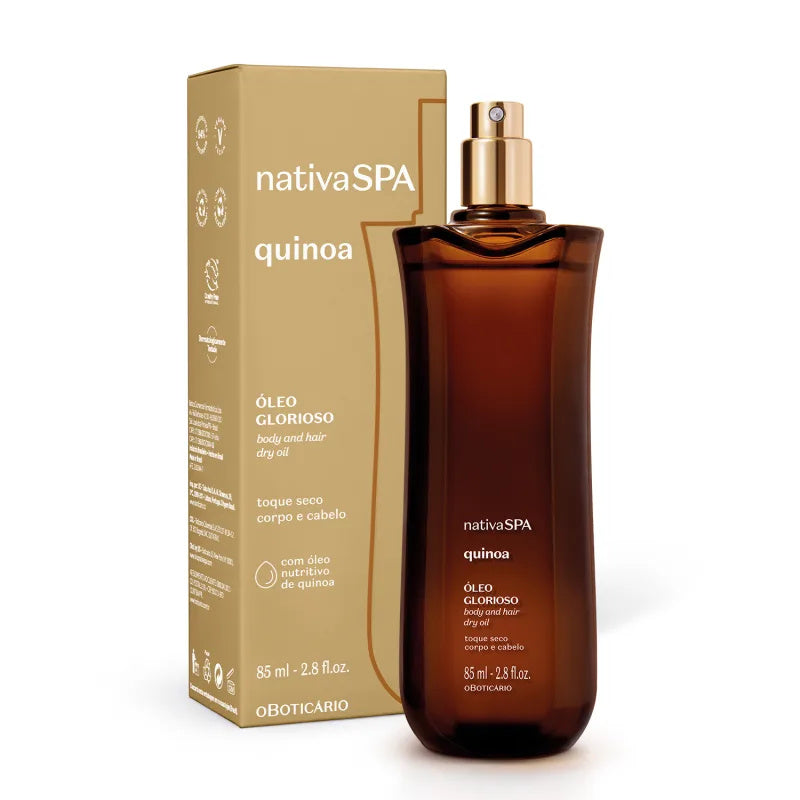 O Boticário Nativa Spa Óleo Multifuncional Glorioso Quinoa, 85ml