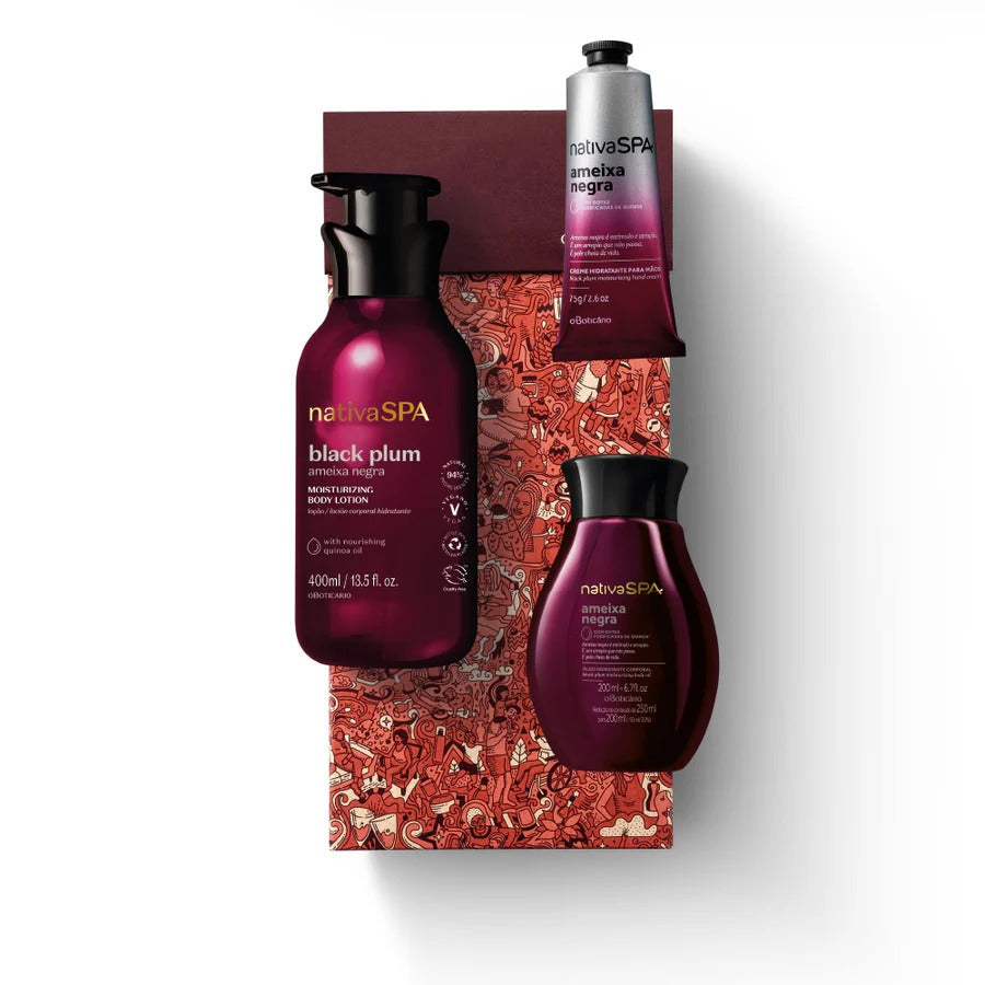 O Boticário Gift Set Nativa SPA Black Plum