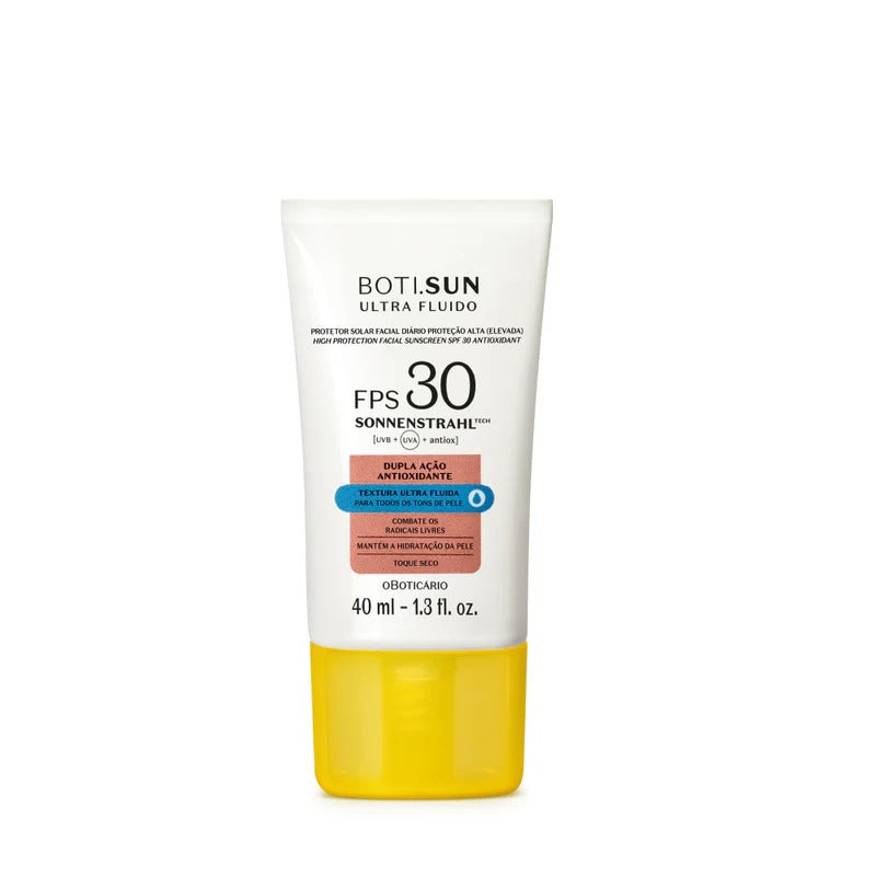 O Boticário Boti.Sun Protetor Solar Facial Antioxidante Ultra Fluído FPS30, 40ml