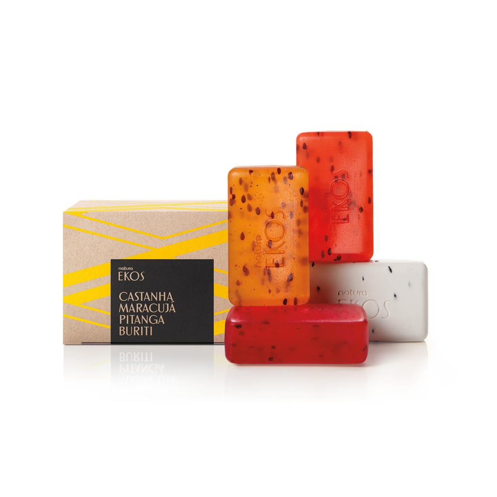 Natura, Ekos Creamy and Exfoliating Soaps - 4 x 100 gram