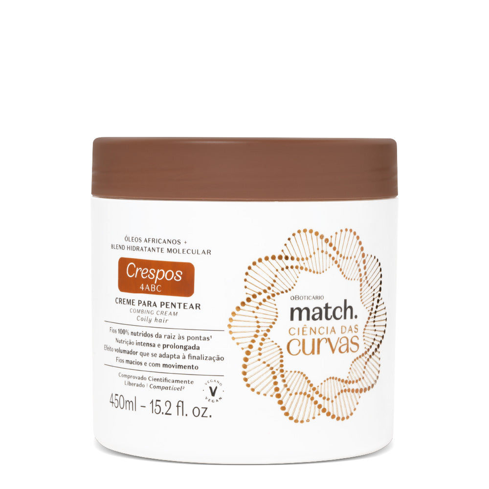 O Boticario , Match Curve Science Leave-in Conditioner for Curly Hair, 450ml