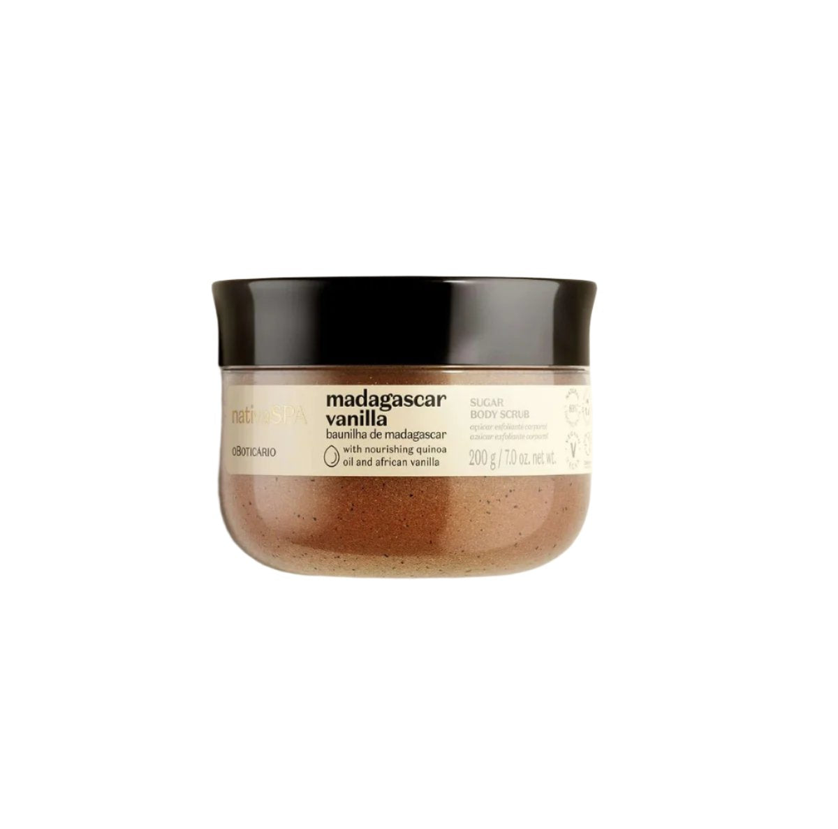 O Boticário Nativa Spa Madagascar Vanilla Sugar Scrub, 200g
