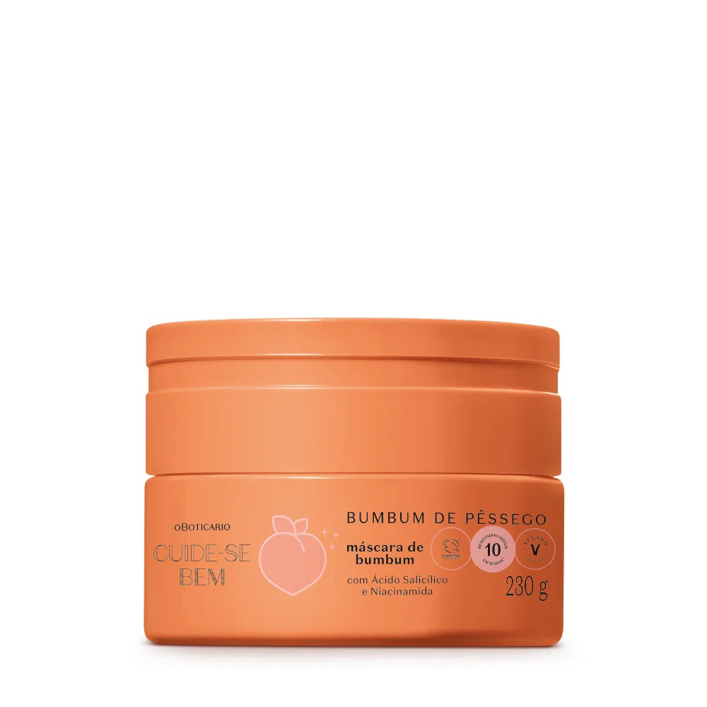 O Boticário Cuide-se Bem Peach Bumbum Hydration Mask, 230g