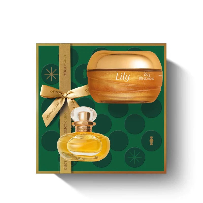 O Boticario Set Lily Le Parfum 30ml + Body Gel Illuminator Hydrating 250gr