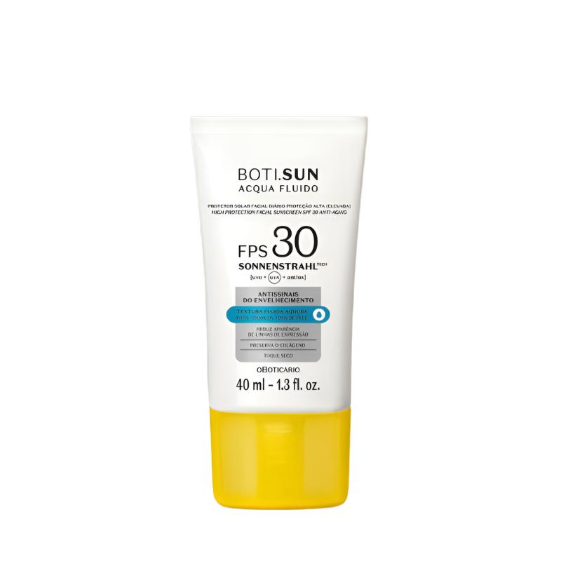 O Boticário Boti.Sun Protetor Solar Facial Antienvelhecimento Aqua Fluid FPS 30