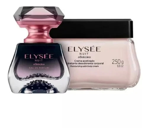 Conjunto Presente O Boticário ELYSÉE NUIT Eau de Parfum 50 ml e Satin Creme 250 gr