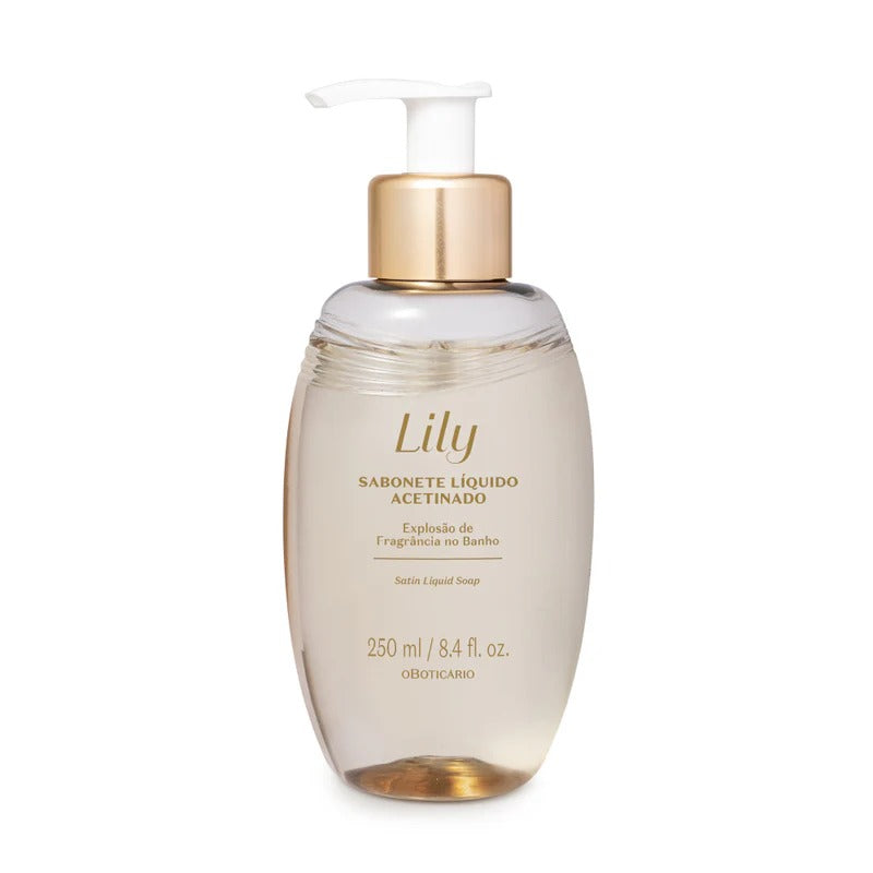 O Boticário Jabón Líquido Satinado Lirio, 250ml