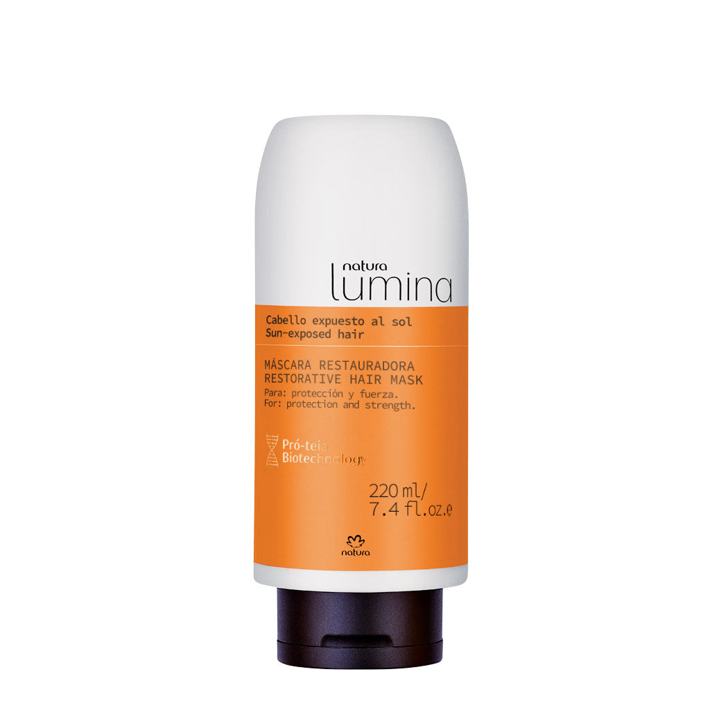 Natura, Mascarilla Capilar Reparadora Para Cabellos Expuestos al Sol - Lumina - 220ml