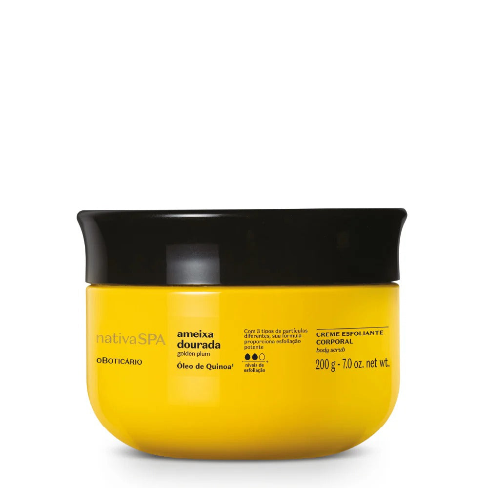 O Boticário Nativa Spa Creme Esfoliante Corporal Ameixa Dourada, 200g