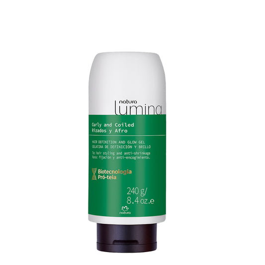 Natura, Coiled Hair Definition And Glow Gel - Lumina - 240 Gr