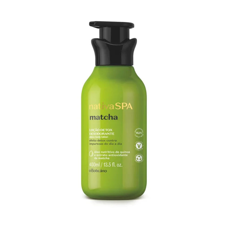 O Boticario, Loción Corporal Detox SPA nativa Matcha, 400 ml