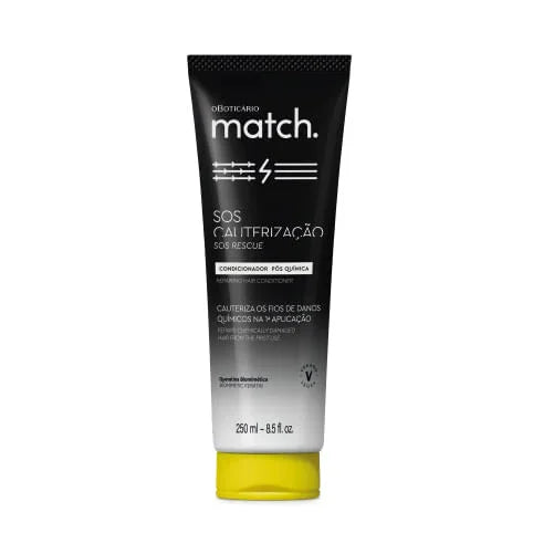 O Boticário  Post-Chemical Conditioner Match Sos Cauterization 250 Ml