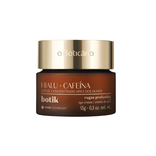 O Boticário Botik Crema Contorno de Ojos Concentrada con Ácido Hialurónico y Cafeína, 15g