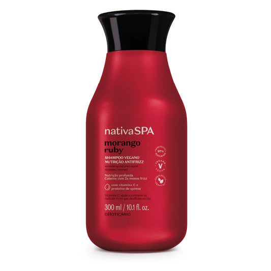 O Boticario, Shampoo Nativa Spa Morango Ruby, 300 ml