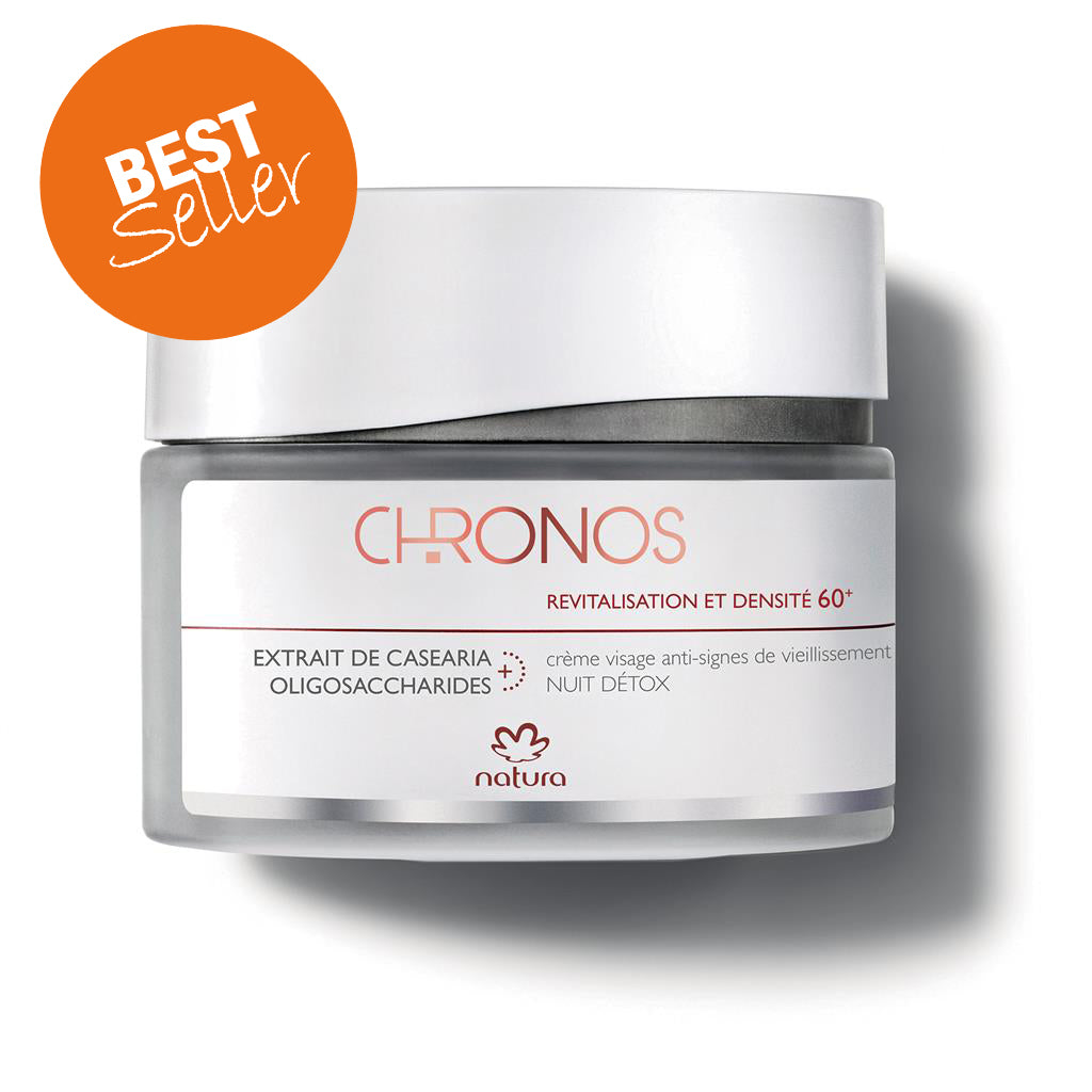 Natura, Chronos Revitalização e Preenchimento 60+ Creme Facial Noturno Antissinais de Envelhecimento - 40 G