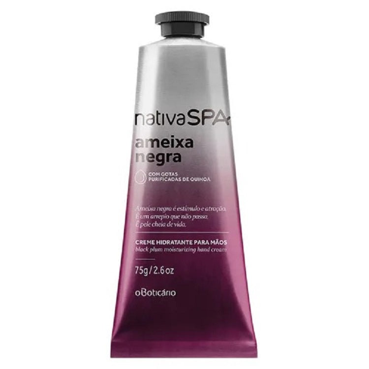 O Boticario, nativa SPA Crema de manos Black Plum 75 gramos