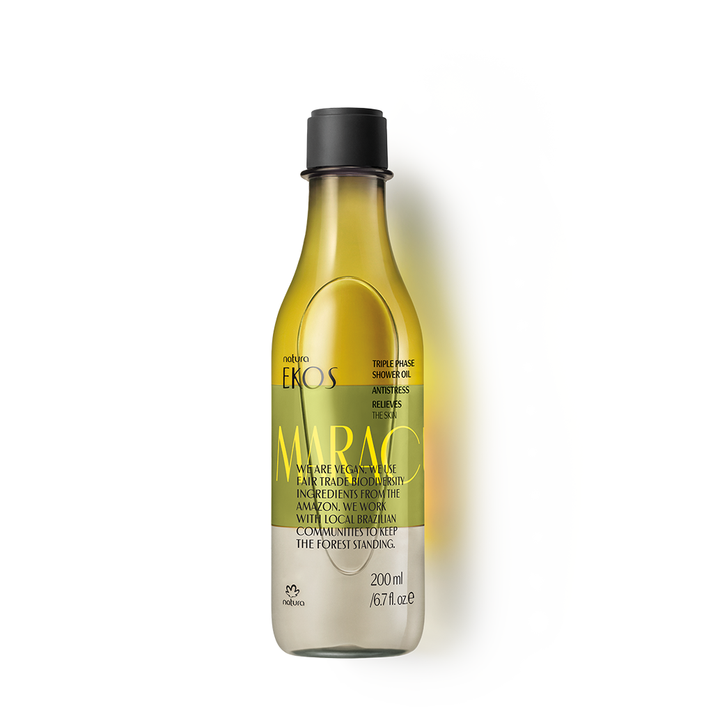 Natura, Ekos Maracuja Driefasen Doucheolie - 200 ml