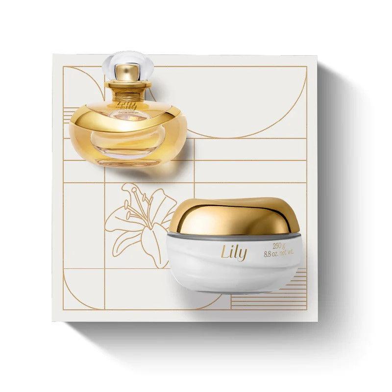 O Boticário Lily set  EDP 75 ml + Body Moisturizing  Satin Crème 250 g