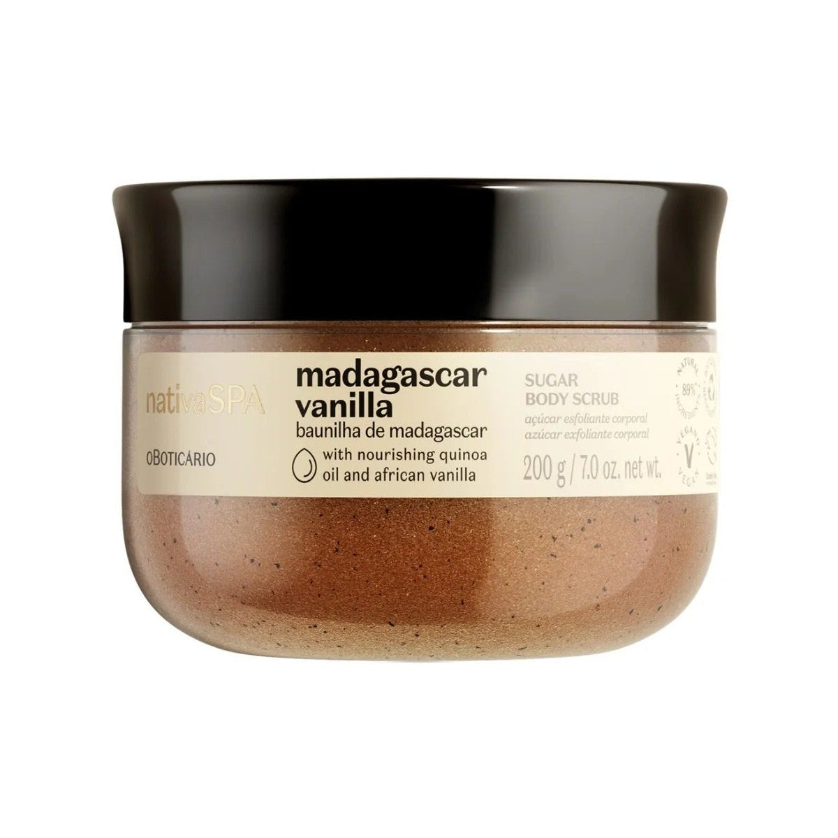 O Boticário Natal SPA Madagascar Vanille Native Scrub Kit