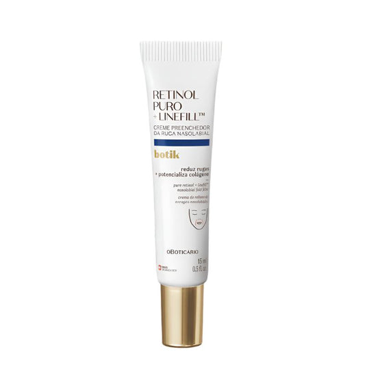 O Boticário Pure Retinol + LinefillTM Crema Preenchedor de Arrugas Nasolabiales, Botik, 15ml