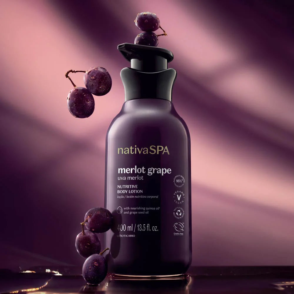 Nativa Spa Merlot Grape Body Moisturizing Lotion 400ml