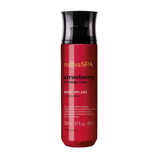 O Boticário Nativa Spa Strawberry Ruby Body Splash, 200ml