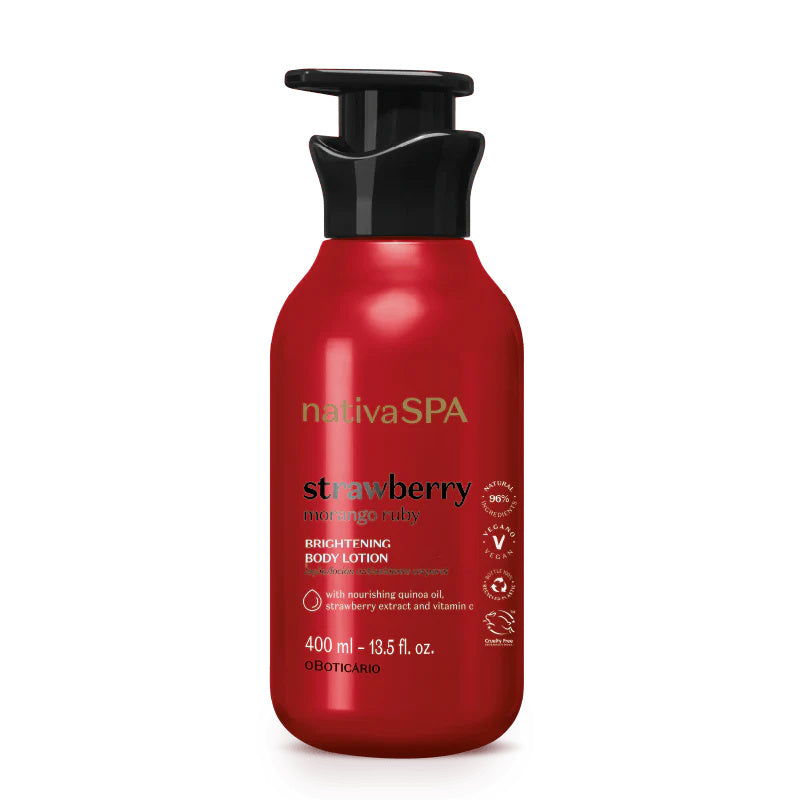 O Boticario, Hydrating Body Lotion Nativa Spa Morango Ruby, 400ml