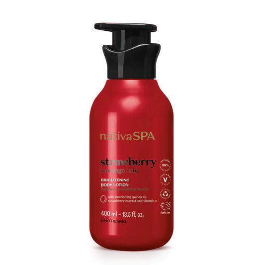 O Boticário, Loção Corporal Hidratante Nativa Spa Morango Ruby, 400ml