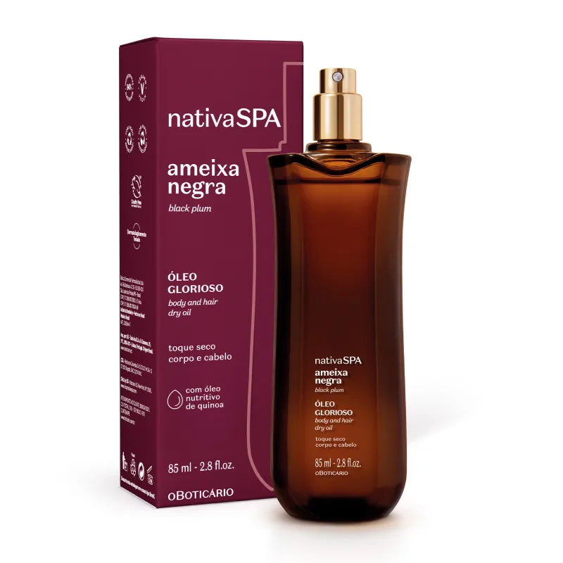 O Boticário  NativaSPa Multifuntional Oil Glorioso Ameixa Negra 85ml