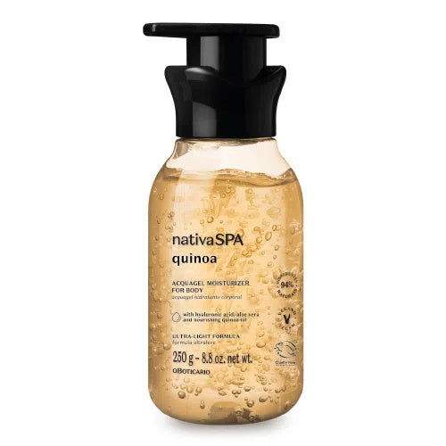 O Boticário Nativa Spa Acquagel Quinoa Body Moisturizer, 250g