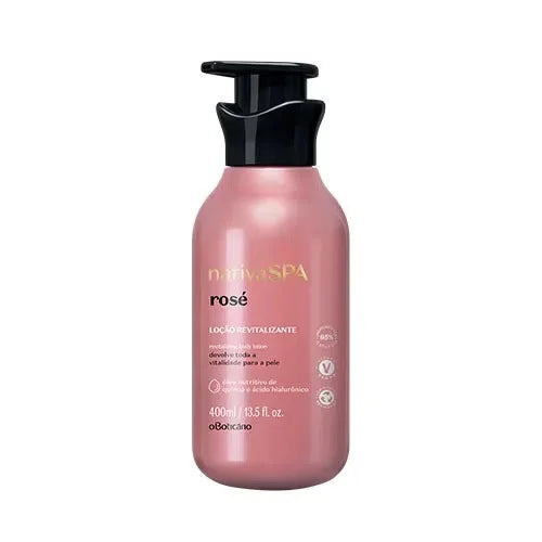 O Boticario, nativaSPA Rosé Loción corporal revitalizante, 400 ml