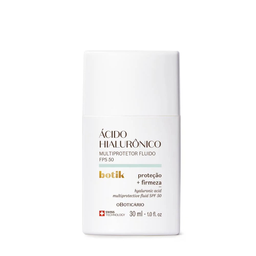 O Boticário Fluido Multiprotector Ácido Hialurónico SPF50 Botik 30ml